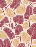 Leafy Swirls Pattern Design Rug