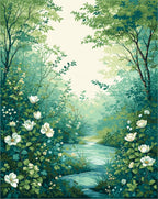 Enchanted Forest Floral Path Rug