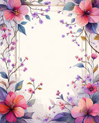 Floral Garden Wreath Design Rug