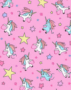 Playful Unicorns and Stars Pattern Rug
