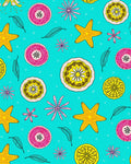 Marine Life Floral Abstract Pattern Rug