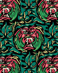 Bold Abstract Face Pattern Rug