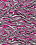 Vibrant Pink Zebra Stripes Pattern Rug