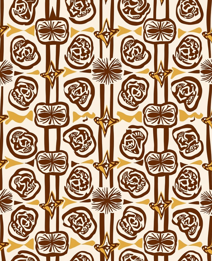 Geometric Retro Abstract Pattern Rug