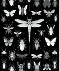 Monochromatic Insect Pattern Rug