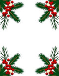 Christmas Holly Berry Festive Border Rug