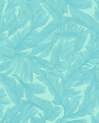 Light Blue Feather Pattern Design Rug