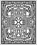 Bold Abstract Geometric Animal Forms Rug