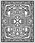 Bold Abstract Geometric Animal Forms Rug