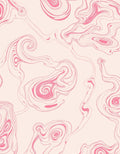 Soft Pink Swirl Marble Pattern Rug