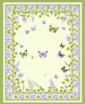 Floral Butterfly Garden Pattern Rug