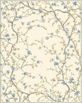 Blossom Branches On Cream Background Rug