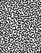 Abstract Black White Wavy Shapes Rug