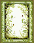 Garden Archway With Butterflies Rug