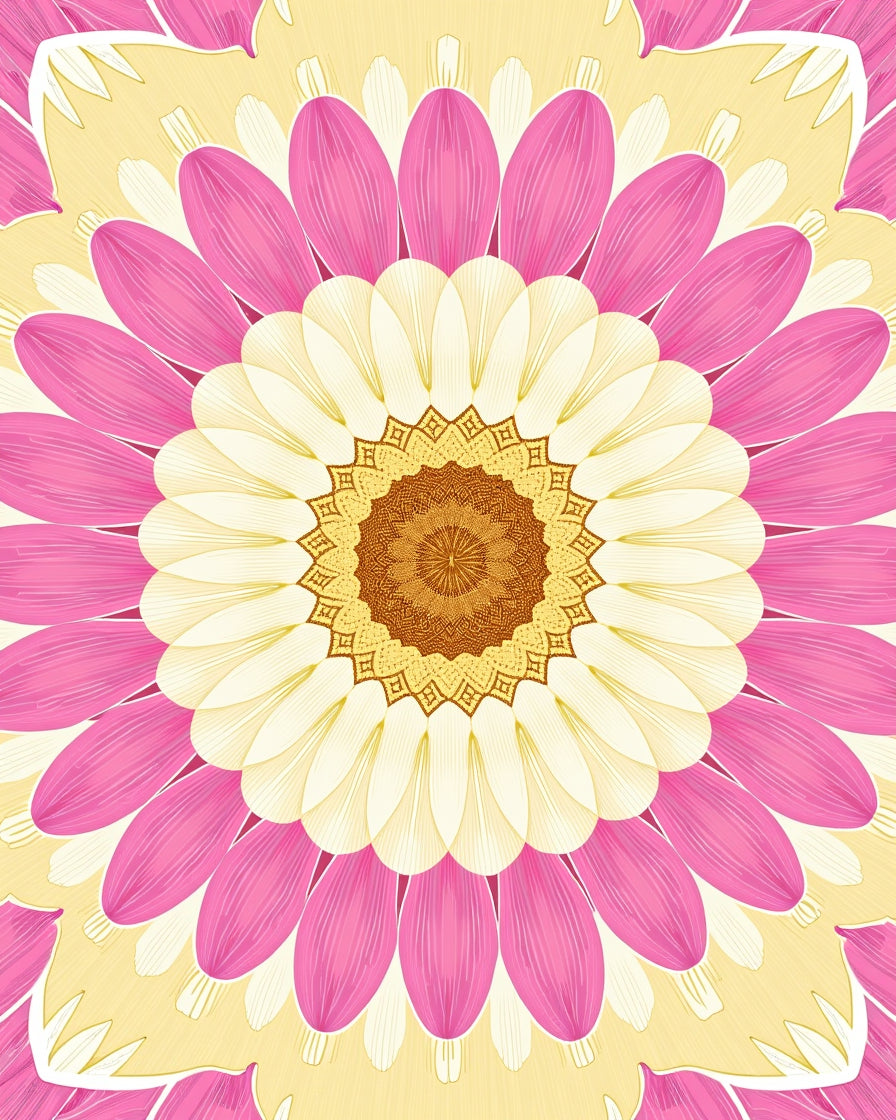 Floral Mandala Radiance Rug