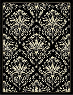 Ornate Floral Damask Pattern Rug