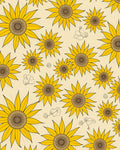Sunny Yellow Sunflower Pattern Rug