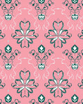 Art Nouveau Floral Scroll Pattern Rug