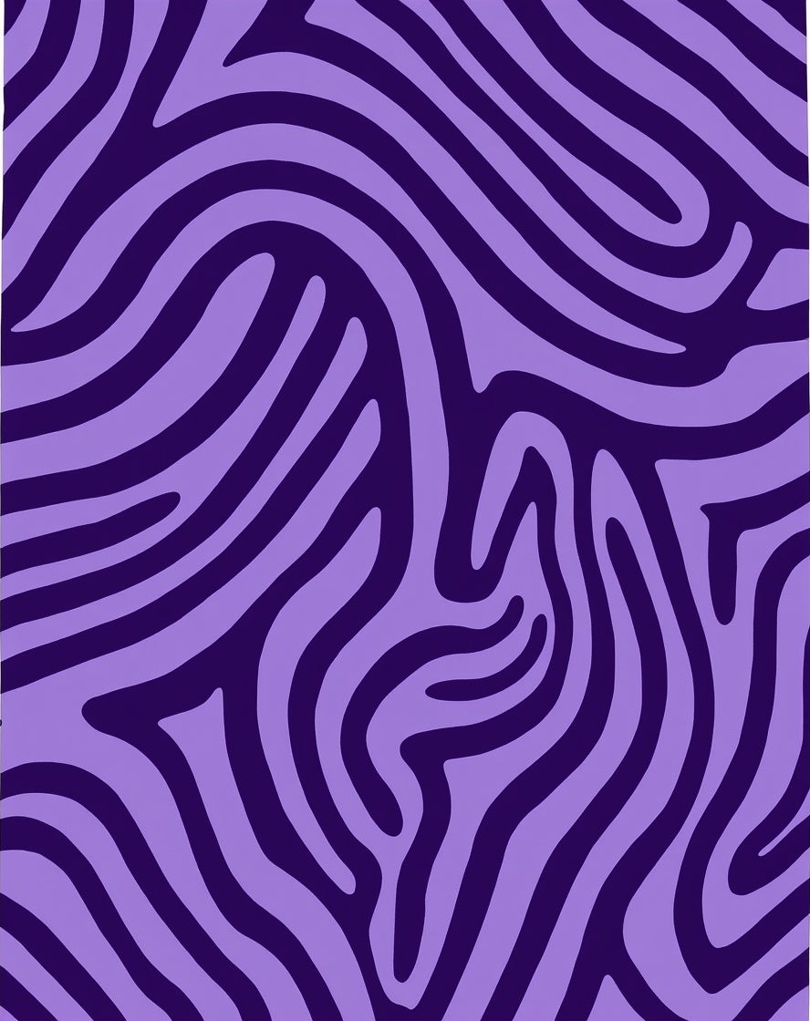 Purple And Lavender Zebra Stripes Rug