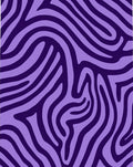 Purple And Lavender Zebra Stripes Rug