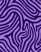 Purple And Lavender Zebra Stripes Rug