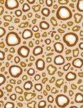 Brown Spotted Animal Print Rug