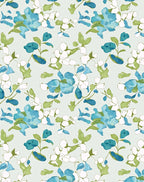 Watercolor Floral Branches And Leaves Rug