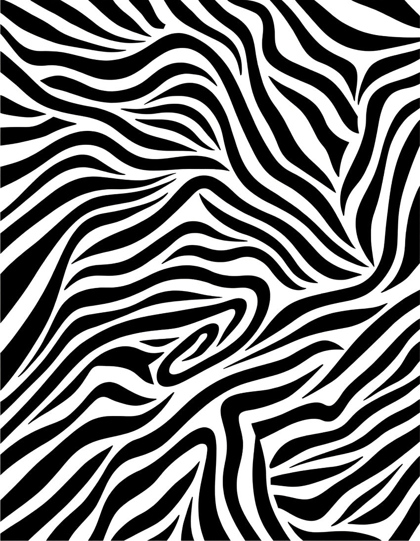 Bold Abstract Zebra Striped Pattern Rug
