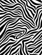 Bold Abstract Zebra Striped Pattern Rug