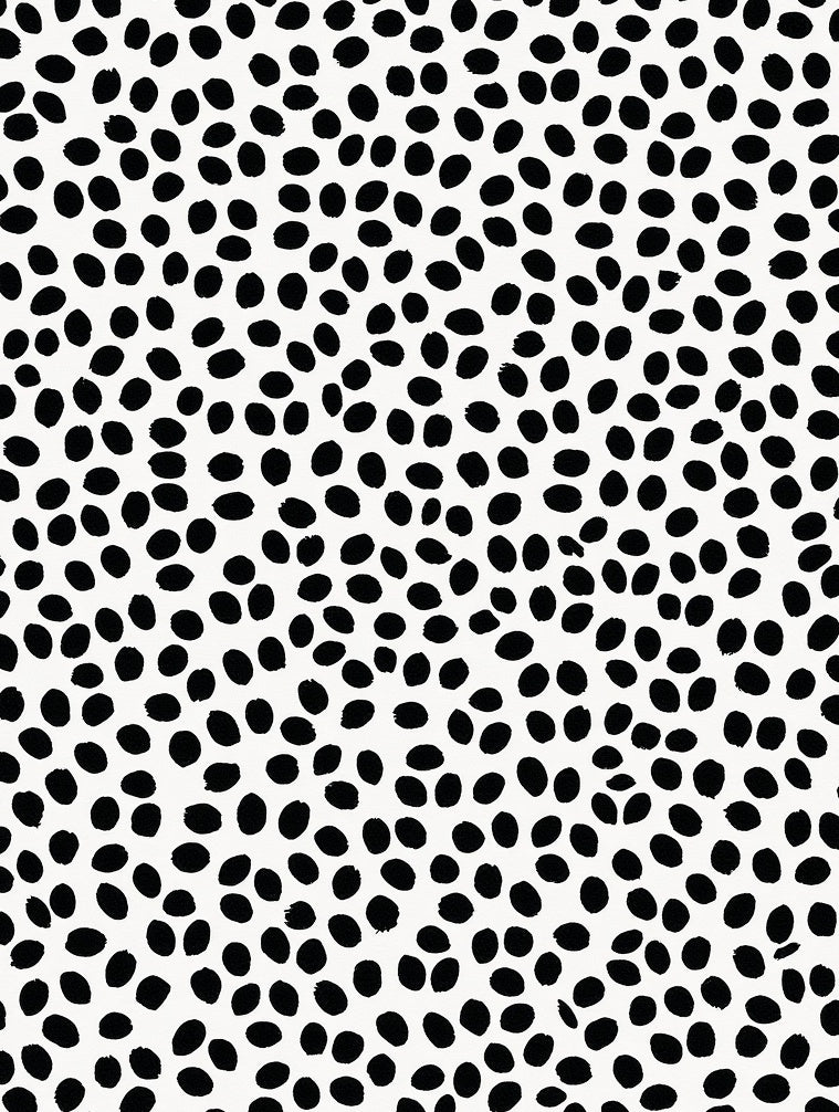 Abstract Black White Dot Pattern Rug
