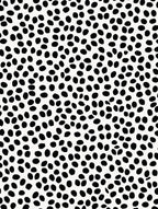 Abstract Black White Dot Pattern Rug