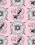 Art Nouveau Floral Swirls Pattern Rug