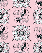 Art Nouveau Floral Swirls Pattern Rug