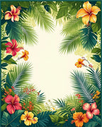 Tropical Lush Floral Paradise Rug