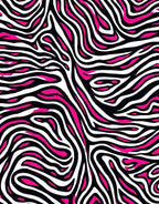 Vibrant Zebra Stripe Pattern Rug