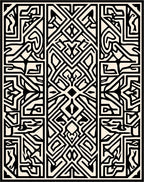 Graphic Tribal Intricate Abstraction Rug