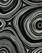 Abstract Swirls In Black Light Grey Rug