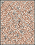 Abstract Organic Lines Dots Design Rug