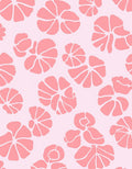 Peachy Floral Abstract Pattern Rug
