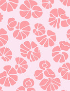 Peachy Floral Abstract Pattern Rug