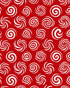 Red White Swirl Medley Rug