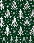 White Pine Snowflakes Holiday Repeat Rug