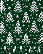 White Pine Snowflakes Holiday Repeat Rug