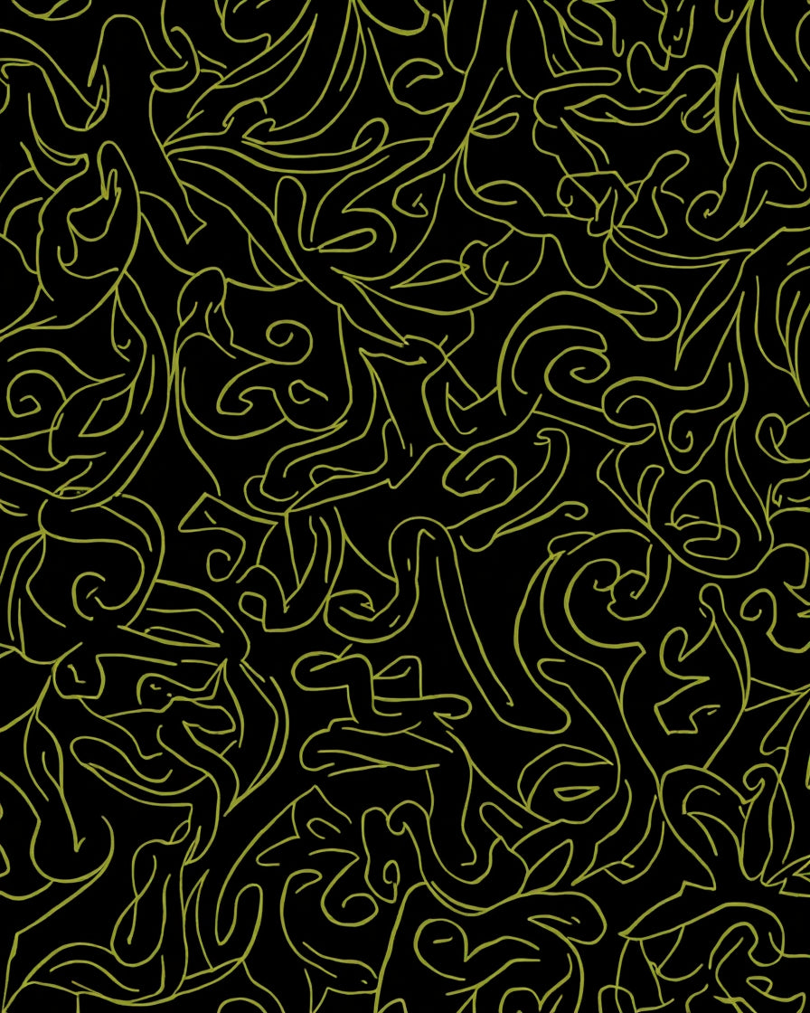 Abstract Swirls Lines Pattern Rug