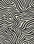 Bold Black White Animal Print Rug