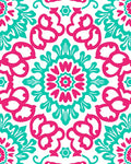 Vibrant Mandala Floral Pattern Rug