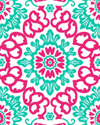 Vibrant Mandala Floral Pattern Rug