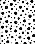 Abstract Black White Circles Pattern Rug