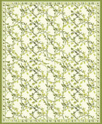 Verdant Vine Patterned Cover Design Rug