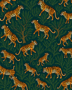 Tiger Forest Pattern Rug